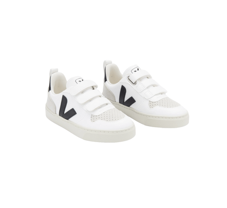 Tênis Infantil Veja V-10 White Black