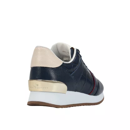 Tênis Jorge Bischoff Feminino Jogger Marinho Couro Croco
