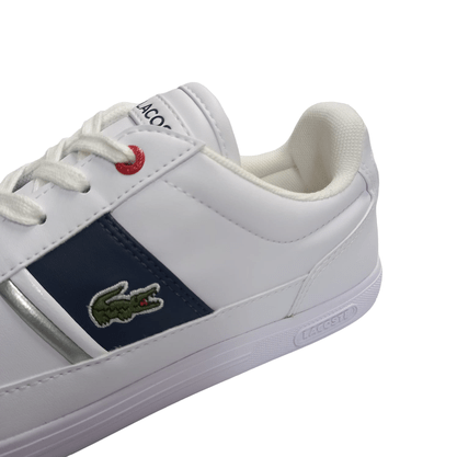 Tênis Lacoste Europa Branco Marinho Vermelho 