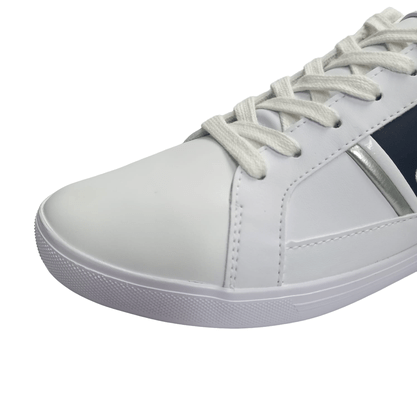 Tênis Lacoste Europa Branco Marinho Vermelho 