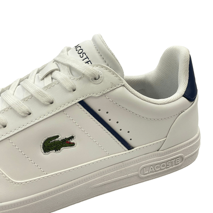 Tênis Lacoste Europa Pro White Navy Couro 