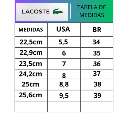 Tênis Lacoste Feminino L001 Set Off White Couro