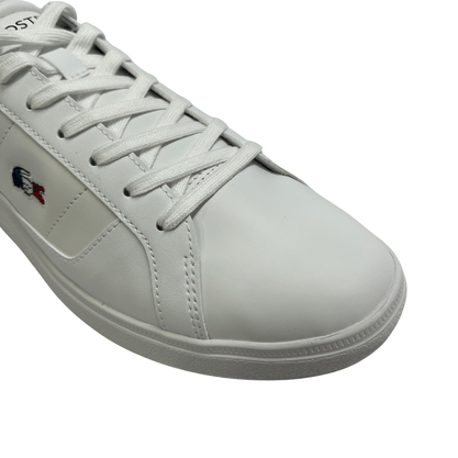 Tênis Lacoste Masculino Europa Pro White Navy Red Couro