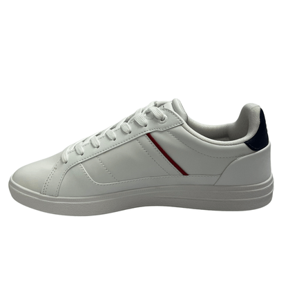 Tênis Lacoste Masculino Europa Pro White Navy Red Couro