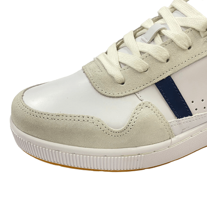 Tênis Lacoste T-clip White Navy Red Couro 