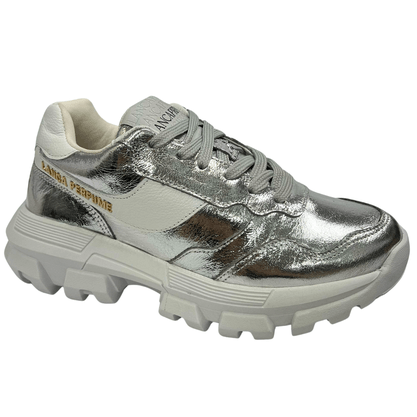 Tênis Feminino Lança Perfume Feminino Prata Verniz