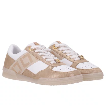 Tênis Luz da Lua Feminino  Bianco Ouro Couro