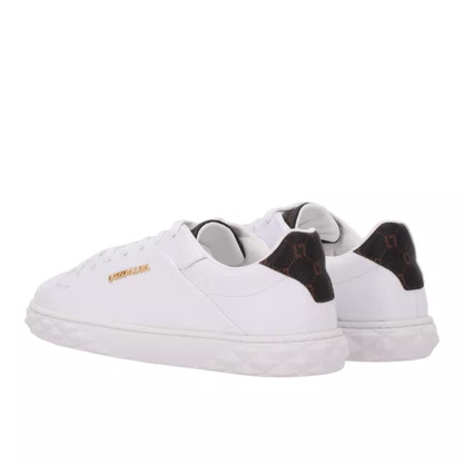 Tênis Luz da Lua Feminino Branco Monograma Couro