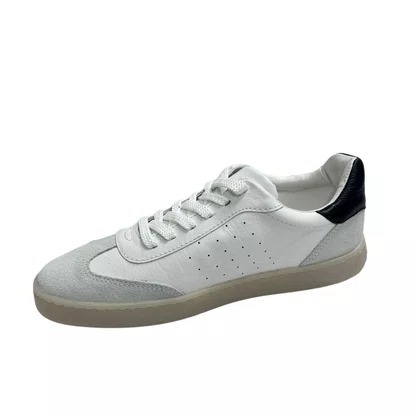 Tênis Luz da Lua Feminino Branco Preto Couro 