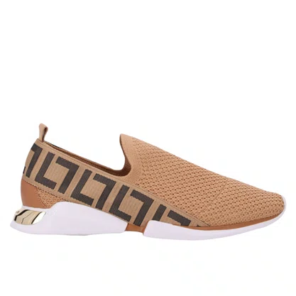Tênis Luz da Lua Feminino Knit Bege