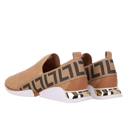 Tênis Luz da Lua Feminino Knit Bege