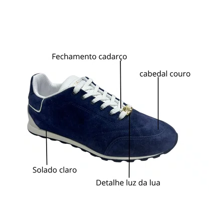 Tênis Luz da Lua Feminino Netuno Couro 
