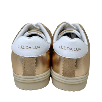 Tênis Luz da Lua Feminino Nocciola Ouro Couro
