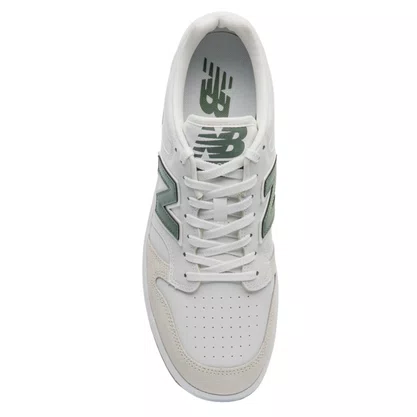 Tênis New Balance 480 Masculino Branco Verde Couro 