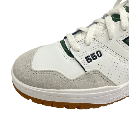 Tênis New Balance BB550ESB Branco Verde Couro 