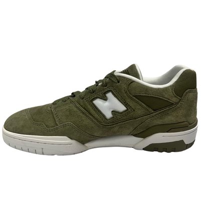 Tênis New Balance Masculino 550 Oliva Couro Camurça