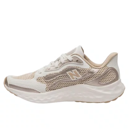Tênis New Balance Warishi V4 Feminino Bege Branco Ouro