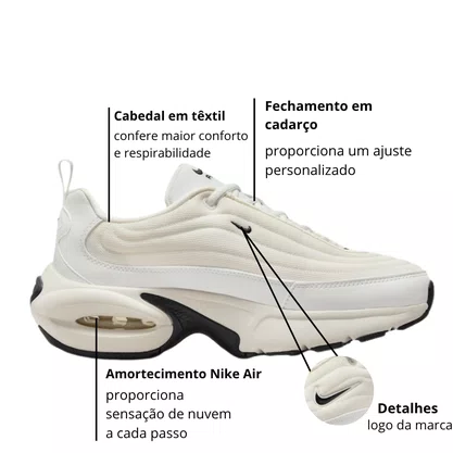 Tênis Nike Feminino Air Max Portal Branco Preto
