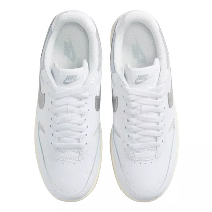 Tênis Nike Feminino Gamma Force Branco Prata Couro