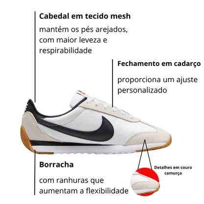 Tênis Nike Feminino Pacific Branco Preto Cinza