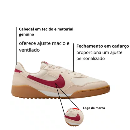 Tênis Nike Feminino Terra Manta Bege Bordo 