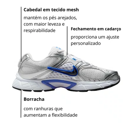 Tênis Nike Masculino V5 RNR Branco Prata Azul