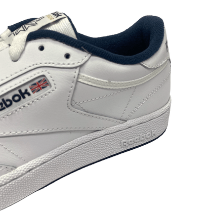 Tênis Reebok Club C 85 Branco Marinho Couro 