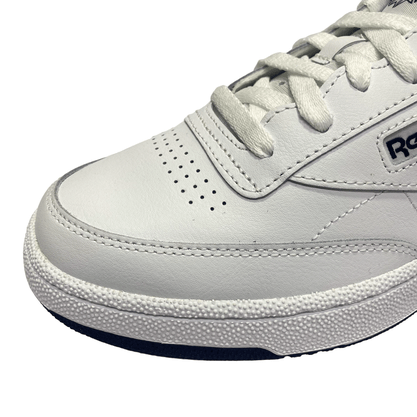 Tênis Reebok Club C 85 Branco Marinho Couro 