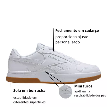 Tênis Reebok Masculino Prime Set White Gun
