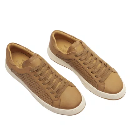 Tênis Reserva Easy Tresse Masculino Caramelo Couro