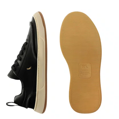 Tênis Reserva masculino Kyrus Leather Preto Couro