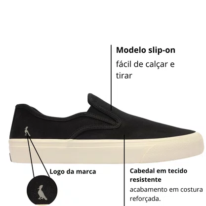 Tênis Reserva Masculino Mobi Preto 