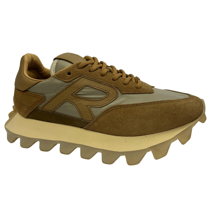 Tênis Reserva Masculino Yankee Avelã Areia Castor Couro Camurça
