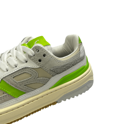Tênis Reserva R-Bronx Feminino Off White Verde Couro 