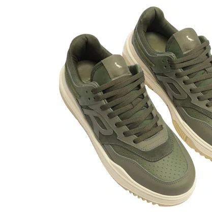 Tênis Reserva R-broox Masculino Militar Couro
