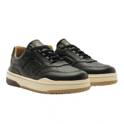 Tenis Reserva R-broox Masculino Preto Couro