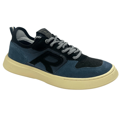Tênis Reserva Typer R Sunset Masculino Azul Preto Couro Camurça