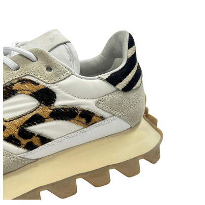 Tênis Reserva Yankee Feminino Branco Animal Print Couro 