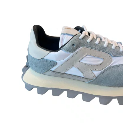 Tênis Reserva Yankee Feminino Cinza Branco Couro Camurça