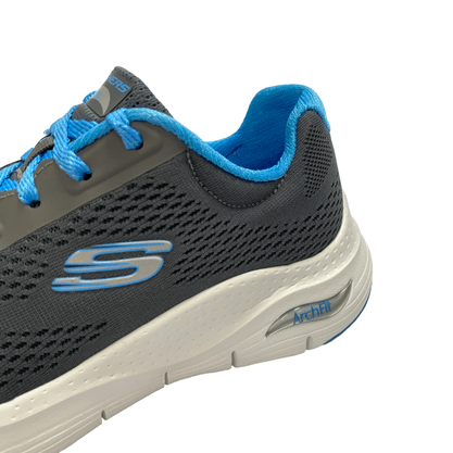 Tênis Skechers Arch Fit Carvão Azul 