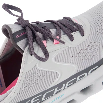 Tênis Skechers Feminino Glide Step Altus Cinza  Rosa