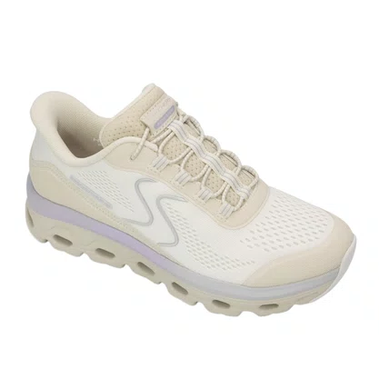 Tênis Skechers Feminino Glide-Step Sole Natural Roxo