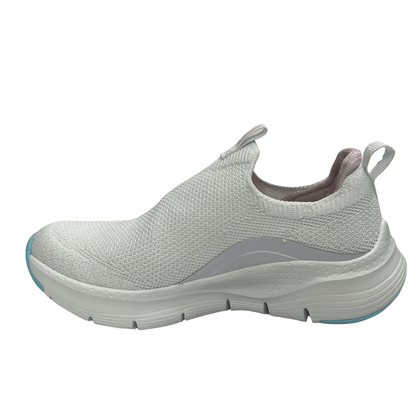 Tênis Skechers Feminino Slip On Arch Fit Branco Multi