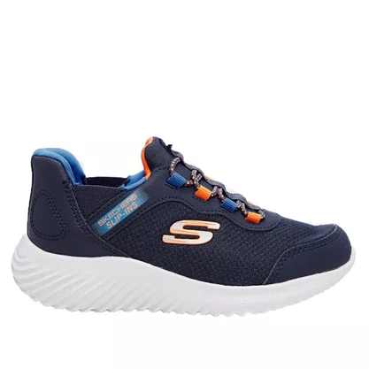 Tênis Skechers Infantil Brisk Burst Slip-ins Azul Marinho Roial