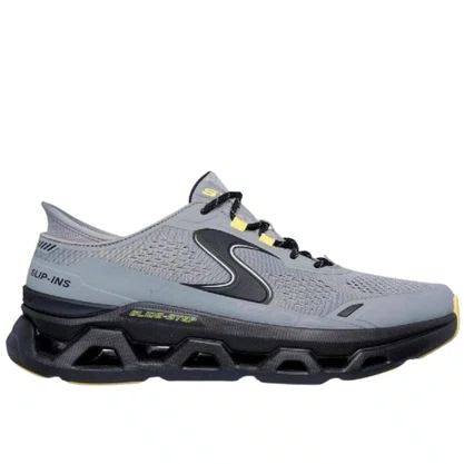 Tênis Skechers Masculino Glide Step Altus Cinza Preto