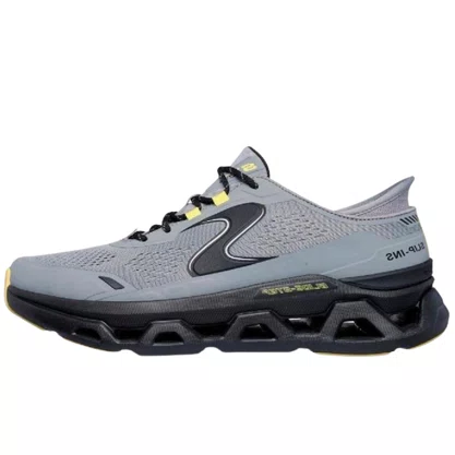 Tênis Skechers Masculino Glide Step Altus Cinza Preto