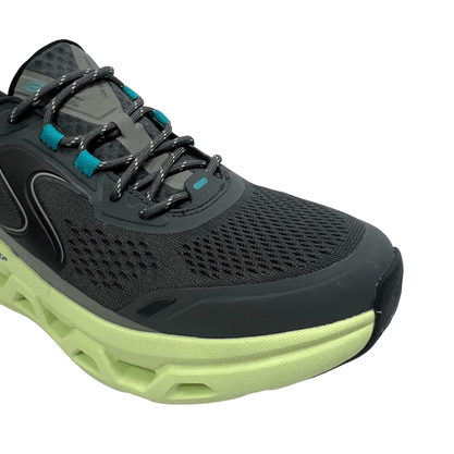 Tênis Skechers Masculino Slip-ins Glide Step Carvão Verde Limão