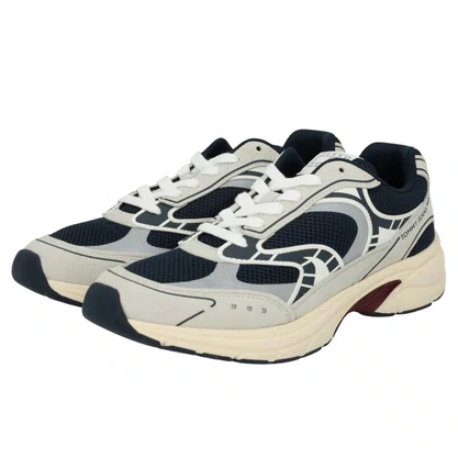 Tênis Tommy Hilfiger Masculino Cinza Azul Marinho