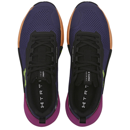 Tênis Under Armour Feminino UA Tribase Reps 2 Petroleo Preto Lime
