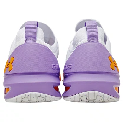 Tênis Under Armour Unissex UA Tribase Cross 2 Branco Lilás Laranja